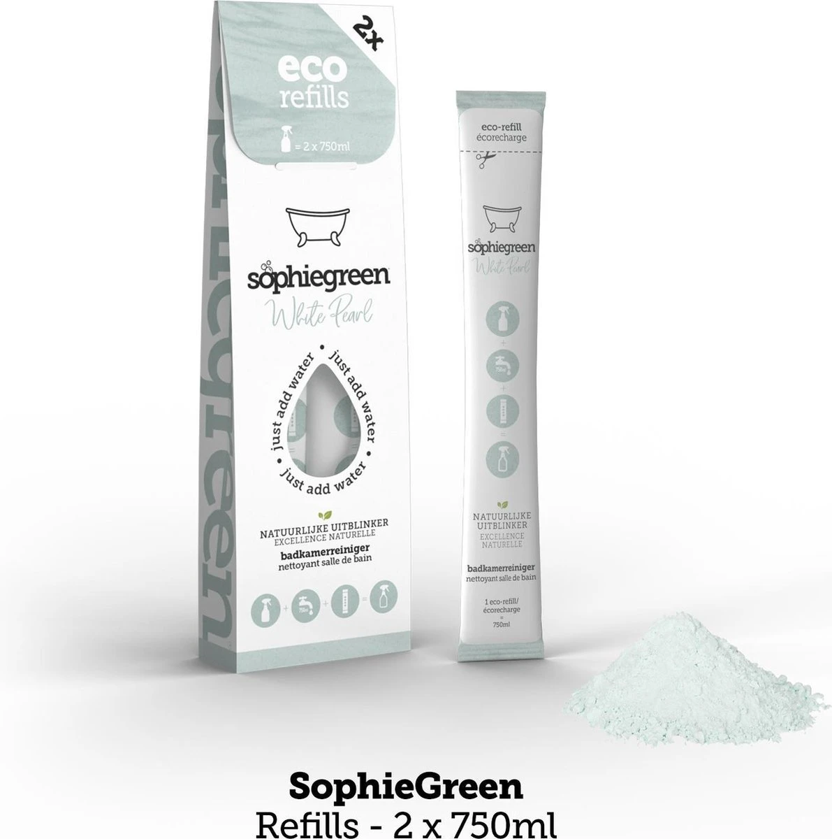 SophieGreen Eco-Refill Pakket; Allesreiniger Blue Rebel En Orange Patchouli, +Keukenreiniger + Badkamerreiniger (4x2 Navulling= 8 X750ml) - Afbeelding 2