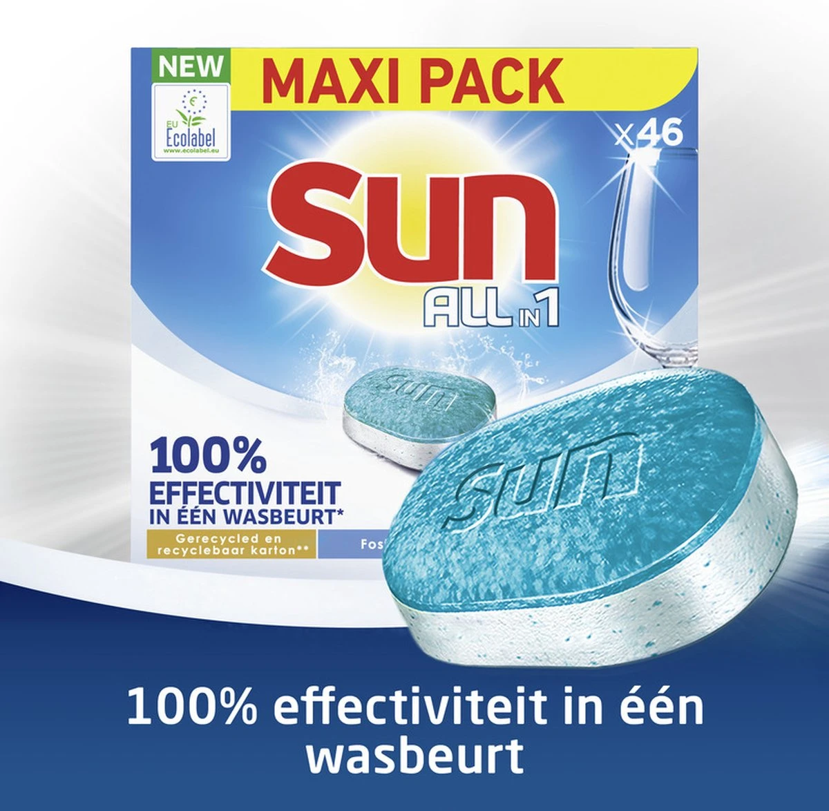 SUNĀ® Sun All-in 1 Normaal Vaatwastabletten - 276 Tabletten - Voordeelverpakking - Afbeelding 5