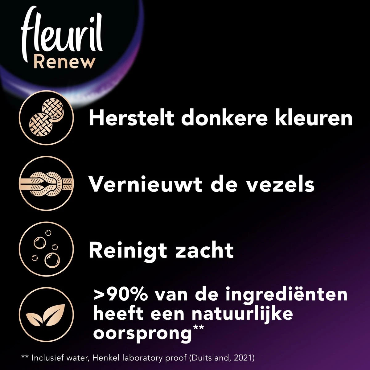 Fleuril Renew Zwart - Vloeibaar Wasmiddel - Voordeelverpakking - 65 Wasbeurten - Afbeelding 2