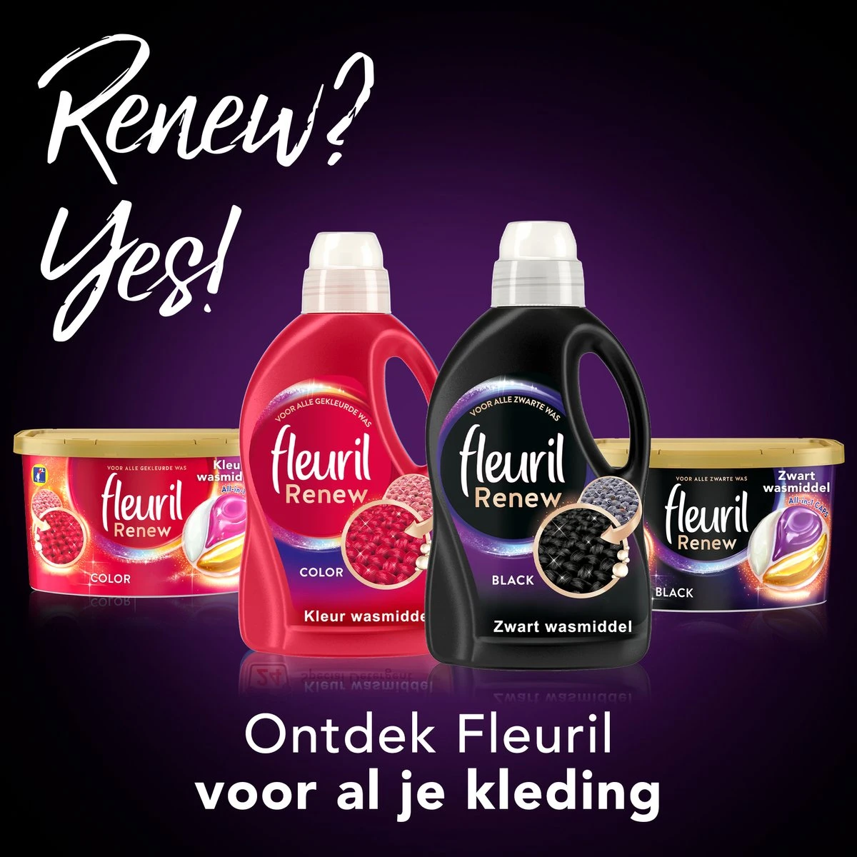 Fleuril Renew Zwart - Vloeibaar Wasmiddel - Voordeelverpakking - 65 Wasbeurten - Afbeelding 8