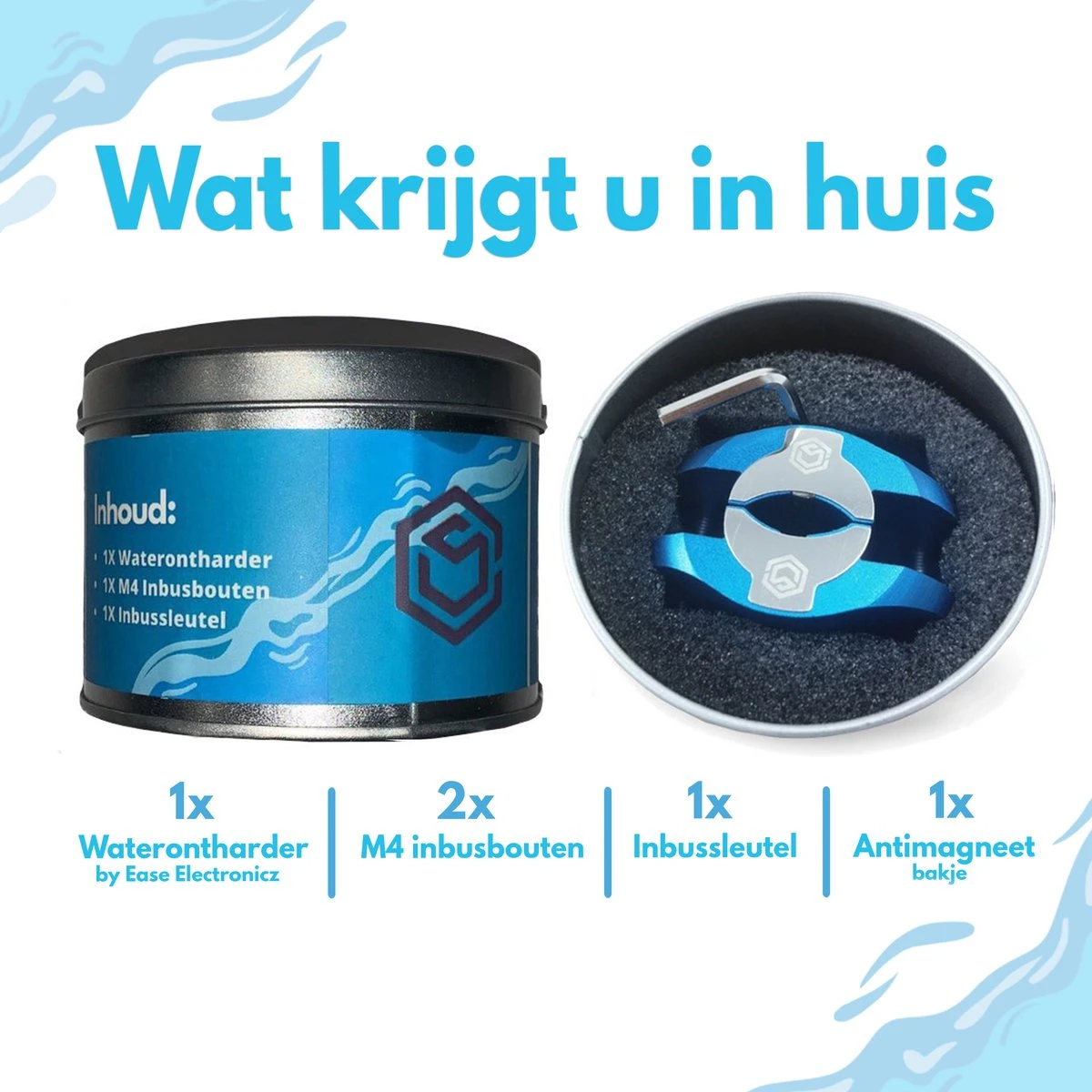 Ease Electronicz Magnetische Waterontharder 15.000 Gauss - Waterverzachter - Waterontharder Magneet - Waterontkalker - Antikalk Magneet - Afbeelding 7