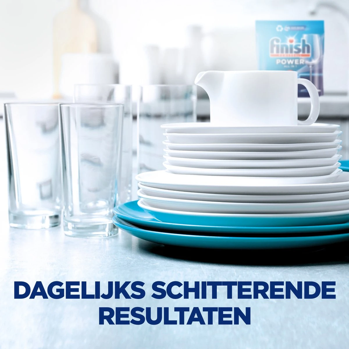 Finish Power All In One Regular Vaatwastabletten - 160 Stuks - Afbeelding 4