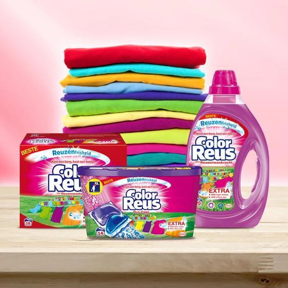 Color Reus Gel Vloeibaar Wasmiddel - Gekleurde Was - Voordeelverpakking - 100 Wasbeurten - Afbeelding 6