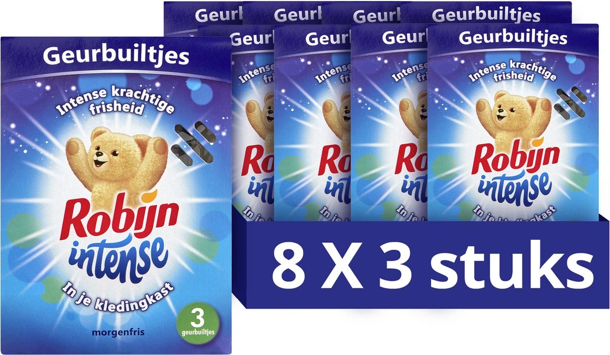Robijn Intense Geurbuiltjes - 8 X 3 Stuks - Voordeelverpakking