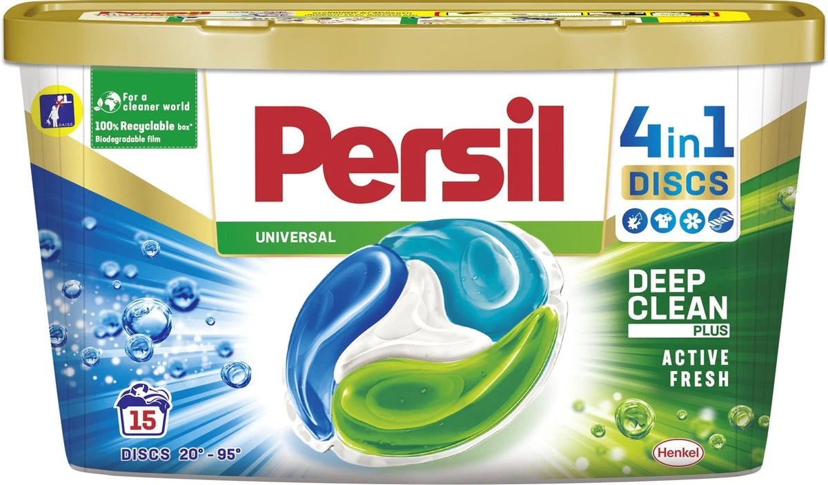 PersilĀ® Persil 4in1 Discs Universal Wascapsules - Wasmiddel Capsules - Voordeelverpakking - 8 X 15 Wasbeurten - Afbeelding 2