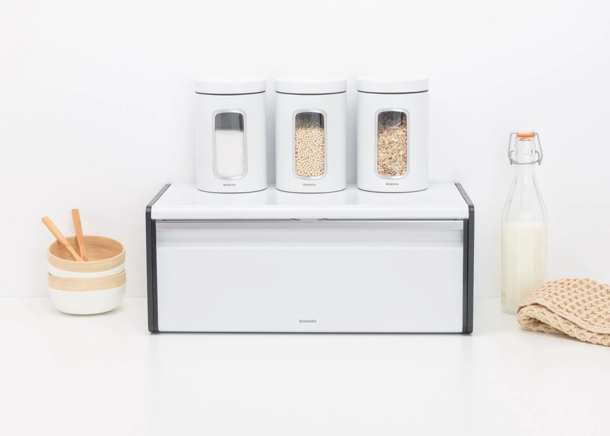 Brabantia Broodtrommel - Met Klepdeksel - White - Afbeelding 7