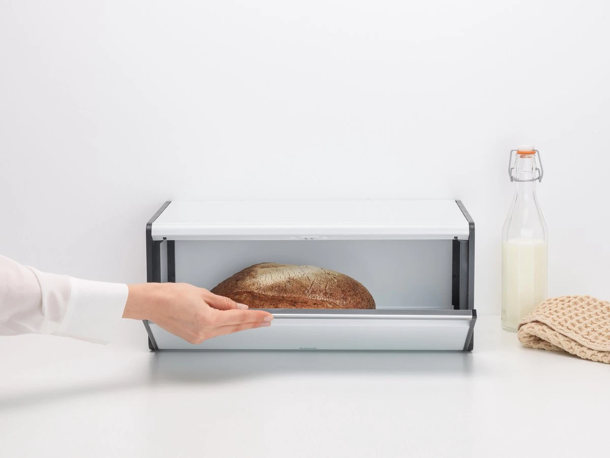 Brabantia Broodtrommel - Met Klepdeksel - White - Afbeelding 3