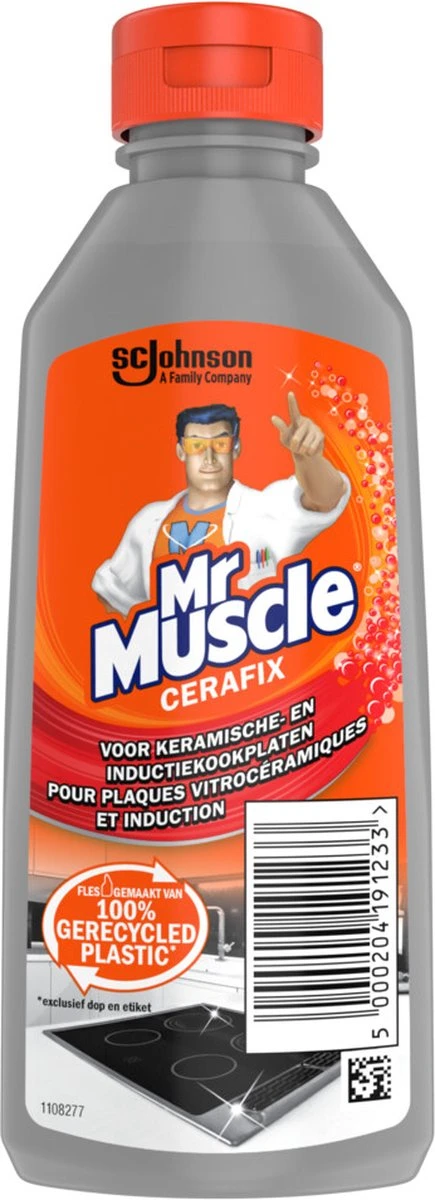 Mr. Muscle - Cera-Fix Voor Keramische - Halogeen En Inductie Kookplaten - Kookplaatreiniger - 2 X 200 Ml - Afbeelding 2