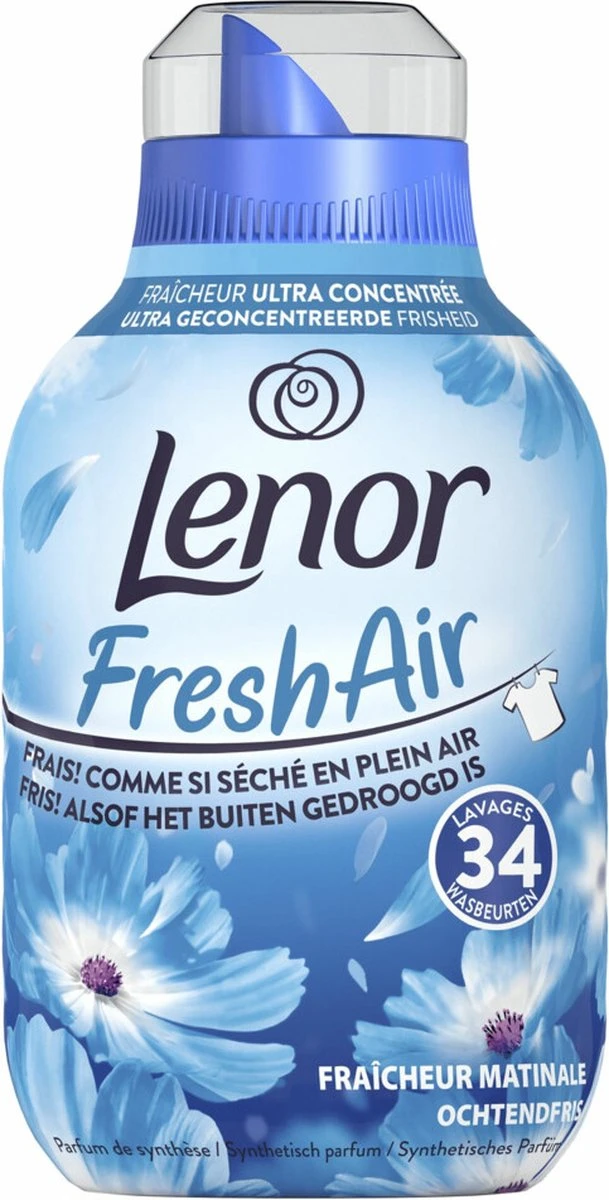 Lenor Fresh Air Ochtendfris - Wasverzachter - 6 X 34 Wasbeurten Voordeelverpakking - Afbeelding 2