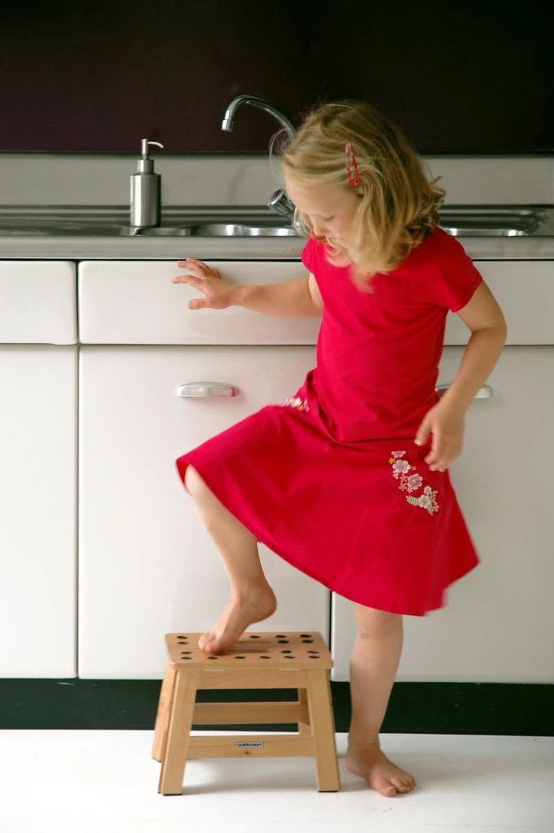 PUHLMANN - Inklapbare Kruk, JAMES, Hout, 23 Cm Hoog, Max 150 Kilo - Afbeelding 3