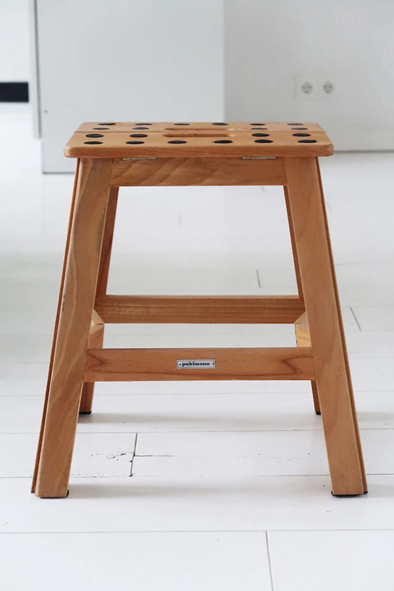 PUHLMANN - Inklapbare Kruk, JAMES, Hout, 41 Cm Hoog, Max 150 Kilo - Afbeelding 8